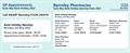 Barnsley GP and Pharmacy opening times May BH 2022 Click for full size image